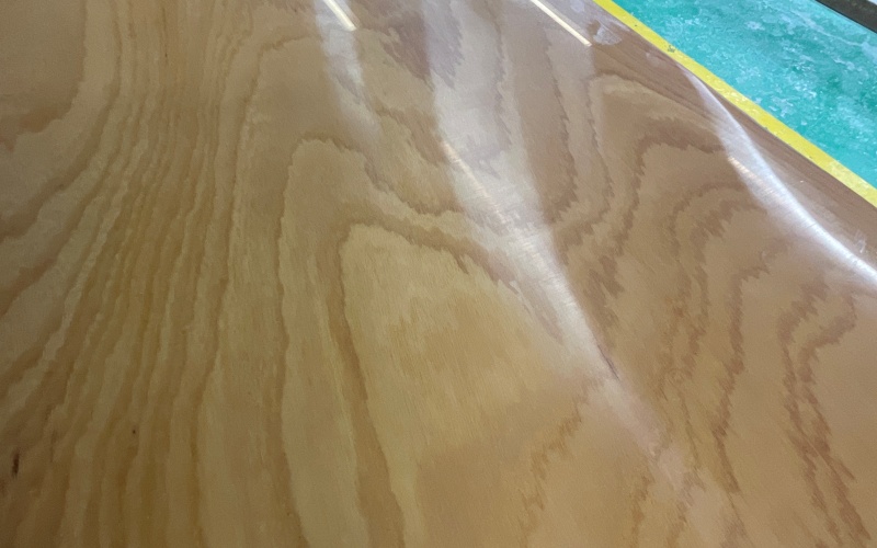 上研ぎ後 バフ前の木地の状態
